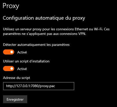 Proxy windows 10