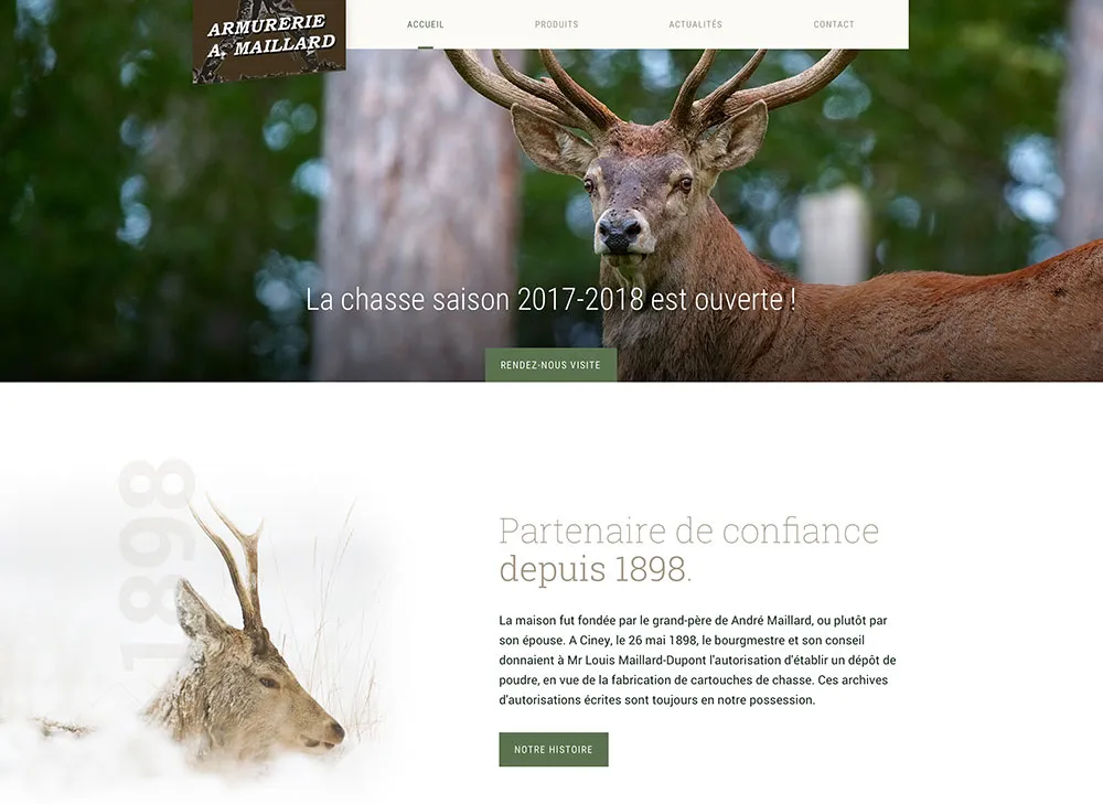 Armurerie Maillard — page d'accueil