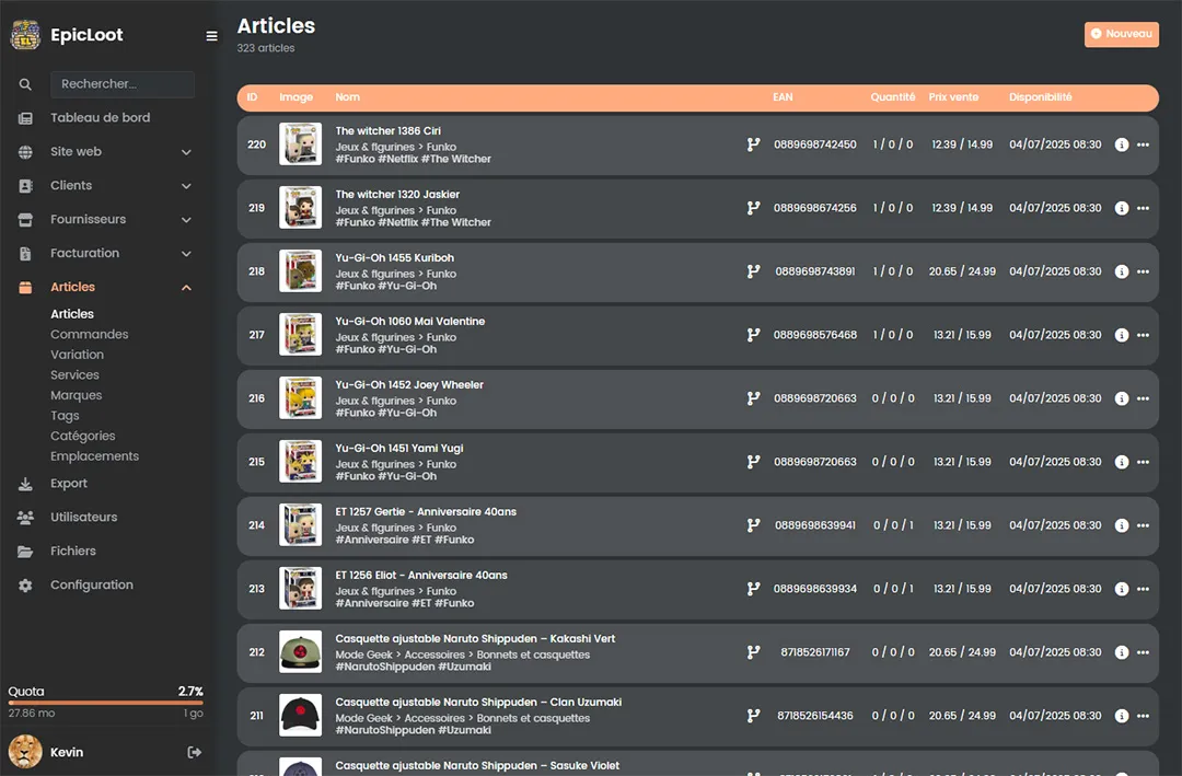 EpicLoot: Admin: Articles